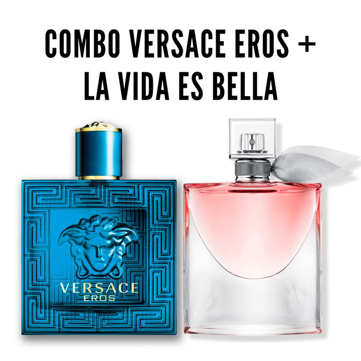 COMBO - VERSACE EROS 100 ML + LA VIE EST BELLE 75ML